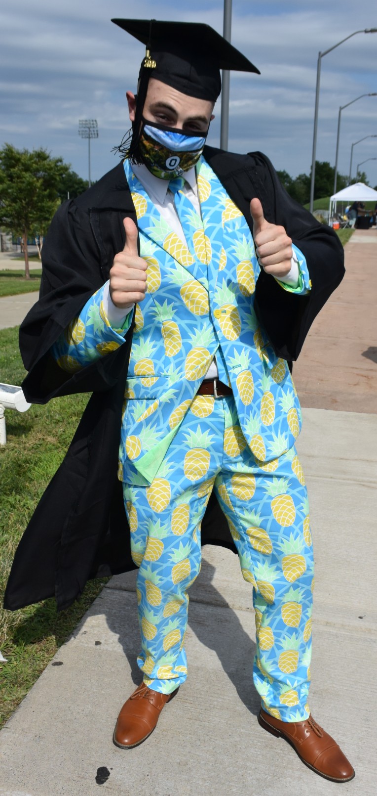 Student in Pineapple suit