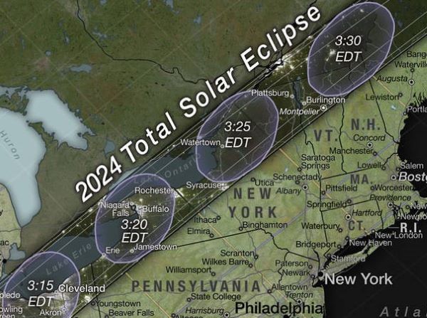 NASA Solar Eclipse map
